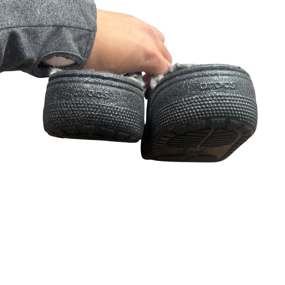 Crocs Cozzzy Disco Glitter Sandals Size 6 - Picture 5 of 7